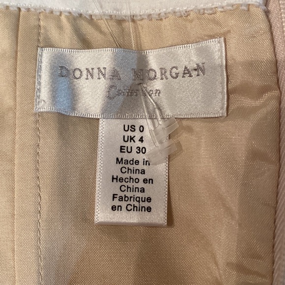 NWT Donna Morgan Strapless Formal Lace Dress Size 0 - Picture 5 of 7